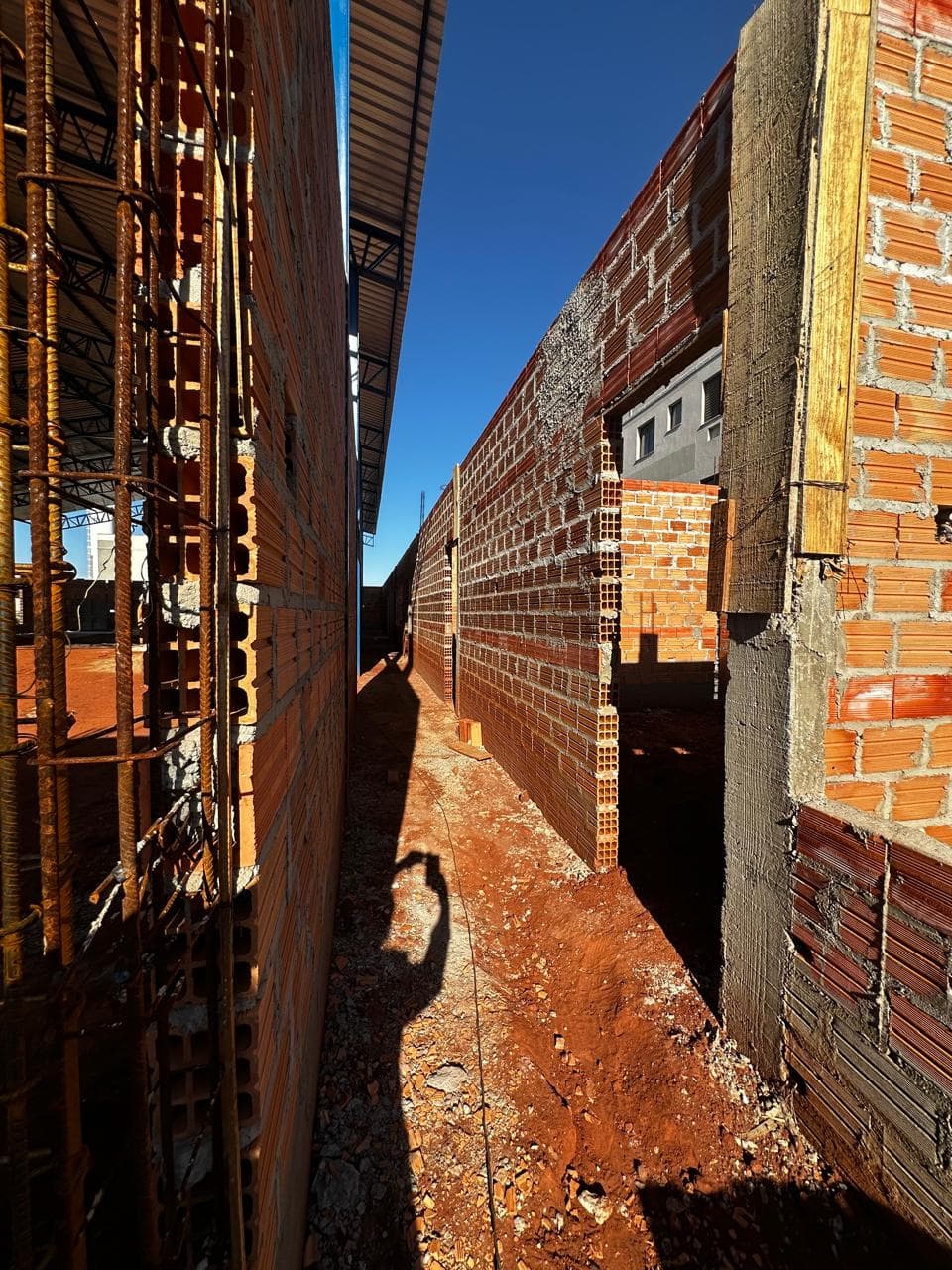 Progresso da construção do templo