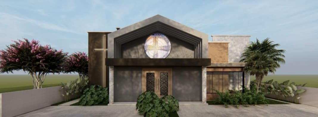 Imagens do projeto do novo salão